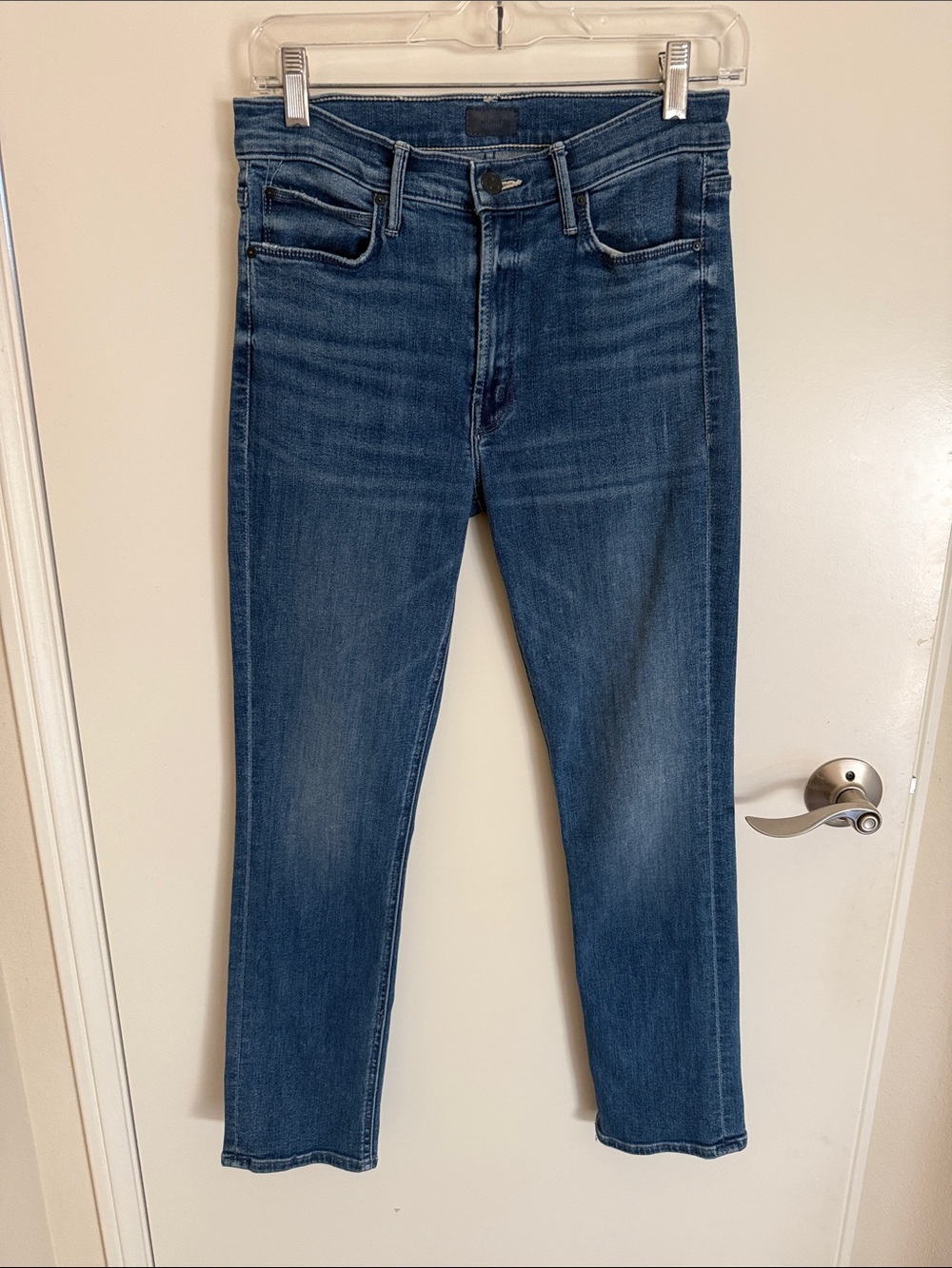 MOTHER Dark Wash Straight Leg Jeans